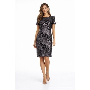 R&M Richards - Sequin short sleeve dress